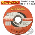 CUTTING DISC INDUSTRIAL METAL 115 X 1.0 X 22.2 MM