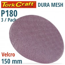 DURA MESH ABR.DISC 150MM HOOK AND LOOP 180GRIT 3PC FOR SANDER POLISHER