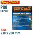 PREMIUM WATERPROOF PAPER  80 GRIT 230  X 280 (50 PIECE) AUTOMOTIVE