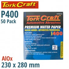 PREMIUM WATERPROOF PAPER  400 GRIT 230  X 280 (50 PIECE) AUTOMOTIVE