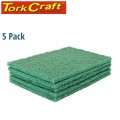 PAD NON WOVEN IND. STRENGTH 5PC 150 X 230MM FINE GREEN