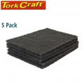 PAD NON WOVEN IND. STRENGTH 5PC 150 X 230MM MEDIUM BLACK