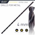 HSS DRILL BIT 4MM 175 X 120 EXTRA LONG