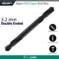 HSS SUPER DRILL BIT DOUBLE ENDED 3.2MM POUCHED