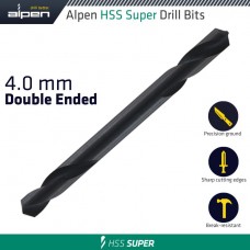 HSS SUPER DRILL BIT DOUBLE ENDED 4.0MM 1/PACK