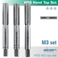 HAND TAP SET IN POUCH M3 HSS 0.5MM PITCH