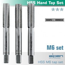 HAND TAP SET IN POUCH M6 HSS 1.0MM PITCH