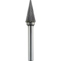 TC ROTARY BURR 12MM CONICAL POINTED NOSE FOR HARD METALS