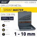 ALPEN SPRINT MASTER 19 PCS SET KM19 1 - 10 X 0.5MM METAL CASE
