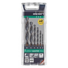 ALPEN SPRINT MASTER TM6 6-PCS 2 - 3 - 4 - 5 - 6 - 8MM HSS SET