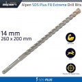 SDS PLUS F8 EXTREME 260 X 200  14MM HAMMER BIT