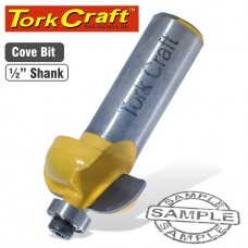 COVE ROUTER BIT WITH BEARING 1/2'X1/2'