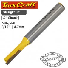 ROUTER BIT STRAIGHT 3/16' (4.762MM)