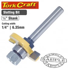 ROUTER BIT SLOTTED 1/4' (6.35MM