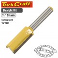 ROUTER BIT STRAIGHT 12MM