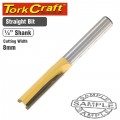 ROUTER BIT STRAIGHT 8MM