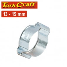 TORK CRAFT DOUBLE EAR CLAMP C/STEEL 13-15MM