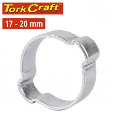 TORK CRAFT DOUBLE EAR CLAMP C/STEEL 17-20MM