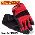 WORK GLOVE MEDIUM-ALL PURPOSE RED WITH TOUCH FINGER