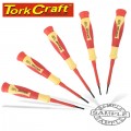 5PC PRECISION ELECTRONIC INSULATED SCREWDRIVER SET