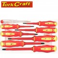 8PC SCREWDRIVER & TESTER SET ELECTRICIANS INSULATED VDE