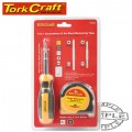 6 IN 1 SCREWDRIVER & 5MT MEASURING TAPE