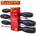 6PC SCREWDRIVER SET BLACK HANDLE