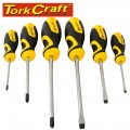 6PC SCREWDRIVER SET WITH WALL MOUNTABLE RACK PH SL