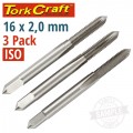 TAPS HSS 16X2.00MM ISO 3/PACK