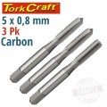 TAPS CARB.STEEL 5X0.8MM 3/PACK