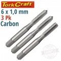 TAPS CARB.STEEL 6X1.0MM 3/PACK