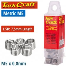 THREAD REPAIR KIT M5 X 1.5D REPLACEMENT INSERTS 10PCE