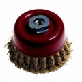 WIRE CUP BRUSH KNOTTED 85MM14