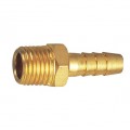 HOSE TAIL CONNECTOR BRASS 1/4M X 10MM