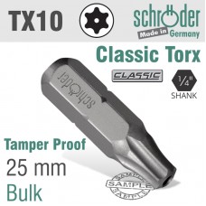 TORX TAMPER RESIST T10 25MM