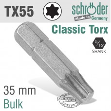 TORX TX 55 X 5/16 HEX X 35MM BIT