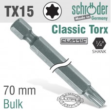 TORX TX15 X 70MM CLASSIC POWER BIT BULK