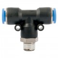 PU HOSE FITTING TEE 10MM-1/4 M