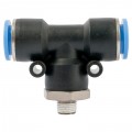 PU HOSE FITTING TEE 12MM-1/8 M