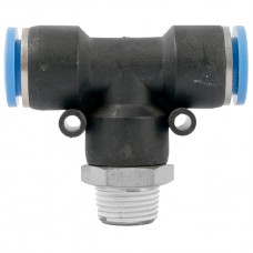 PU HOSE FITTING TEE 12MM-3/8 M