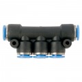 PU HOSE FITTING MANIFOLD 6MM-6MM