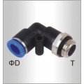 ELBOW W/O-RING 8MM-3/8 M PU HOSE FITTING