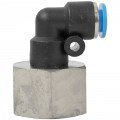 PU HOSE FITTING ELBOW 6MM-1/2 F