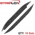 STRIPLOX MINI 120MM BLACK BULK BAG (10  SETS)
