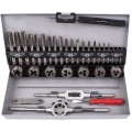 TAP AND DIE SET 32PCE 3-12MM HSS IN STEEL CASE