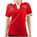 VERMONT LADIES GOLF SHIRT RED SMALL