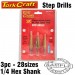 STEP DRILL SET 3PCE IN BLISTER