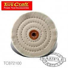 BUFFING PAD MEDIUM 150MM TO FIT 12.5MM ARBOR/SPINDLE - WHITE