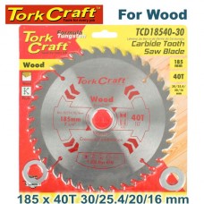 BLADE TCT 185 X 40T 30/20/16/1 GENERAL PURPOSE COMBINATION
