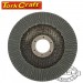 FLAP DISC ROUND EDGE ZIRCONIUM 115MM 120 GRIT FLAT